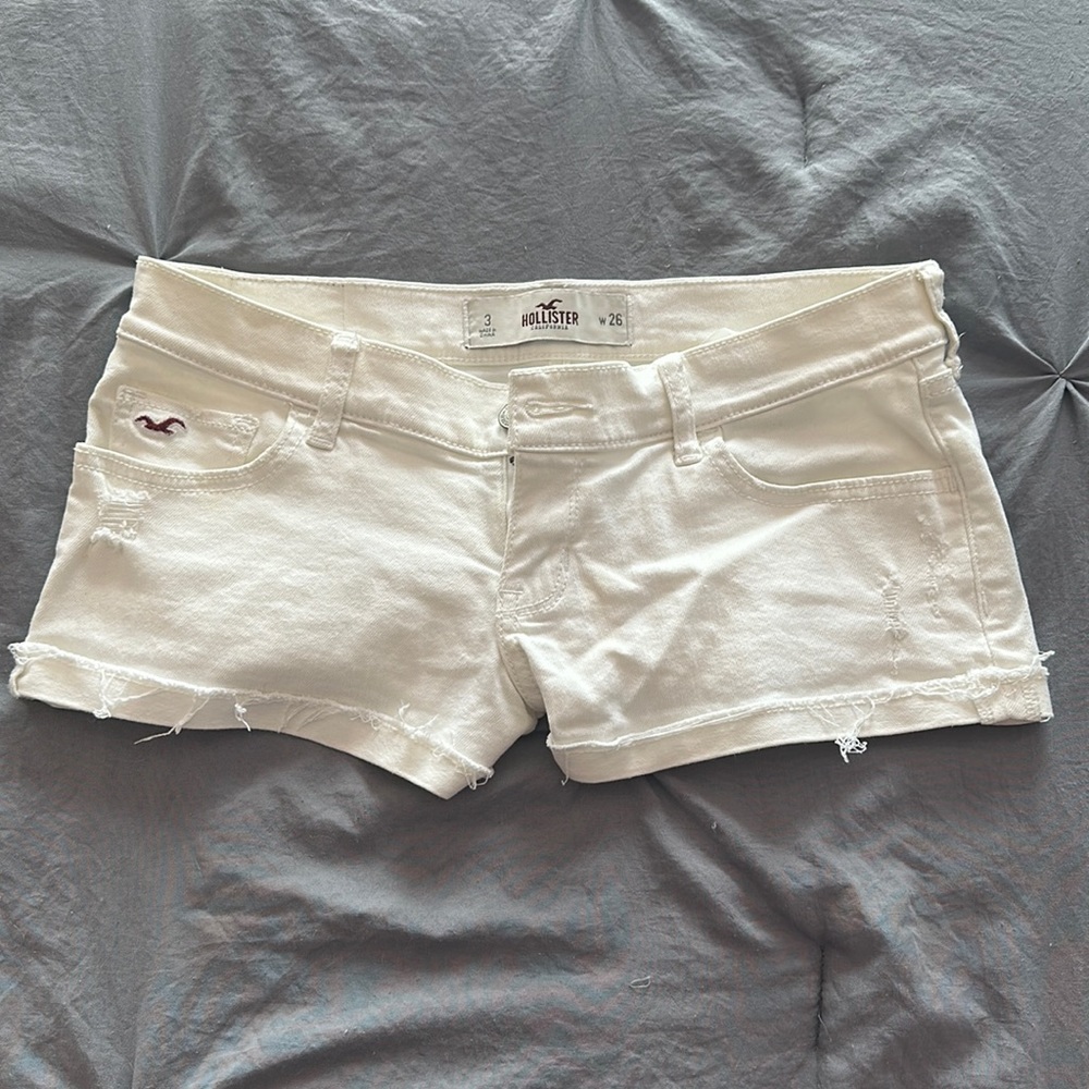 White Hollister Jean Shorts